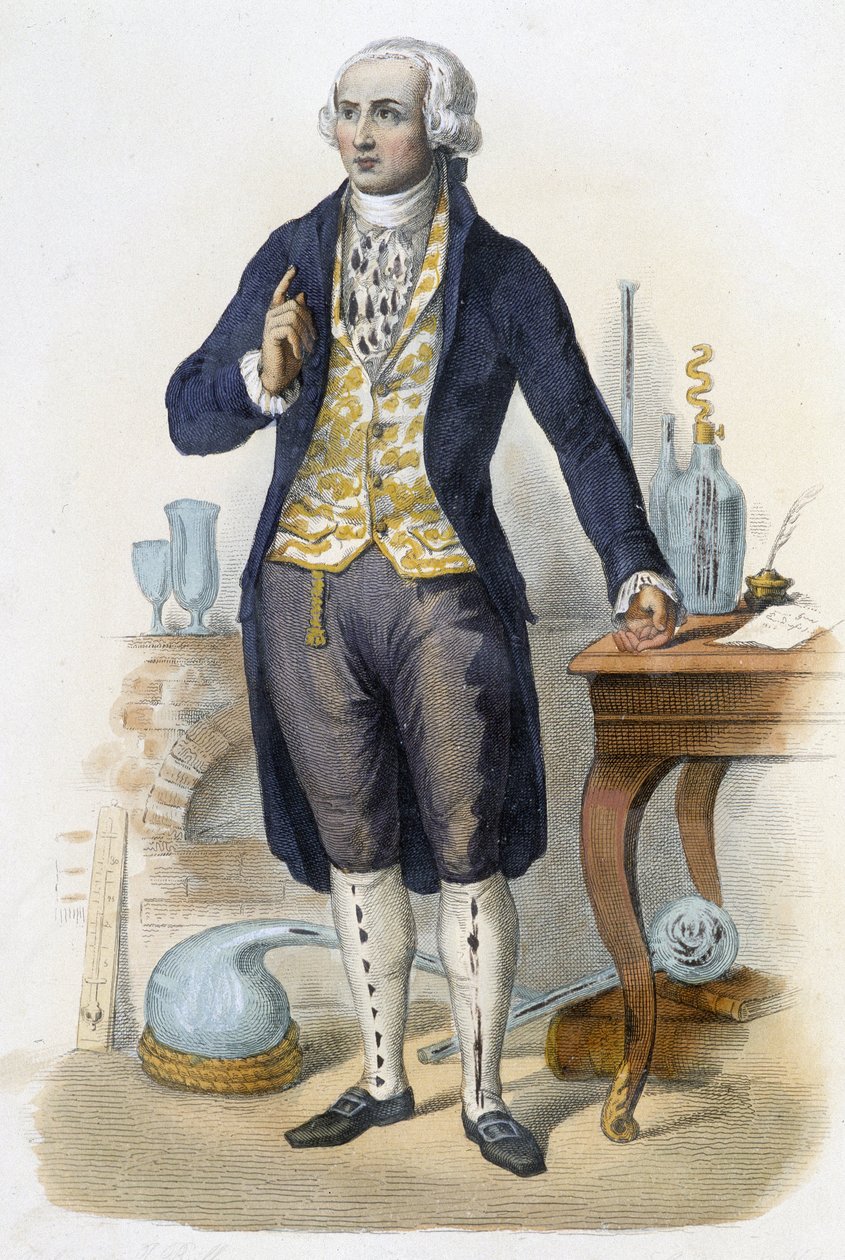 Antoine Laurent de Lavoisier - v „Le Plutarque francais““ ed. Mennechet, Paříž od Unknown artist