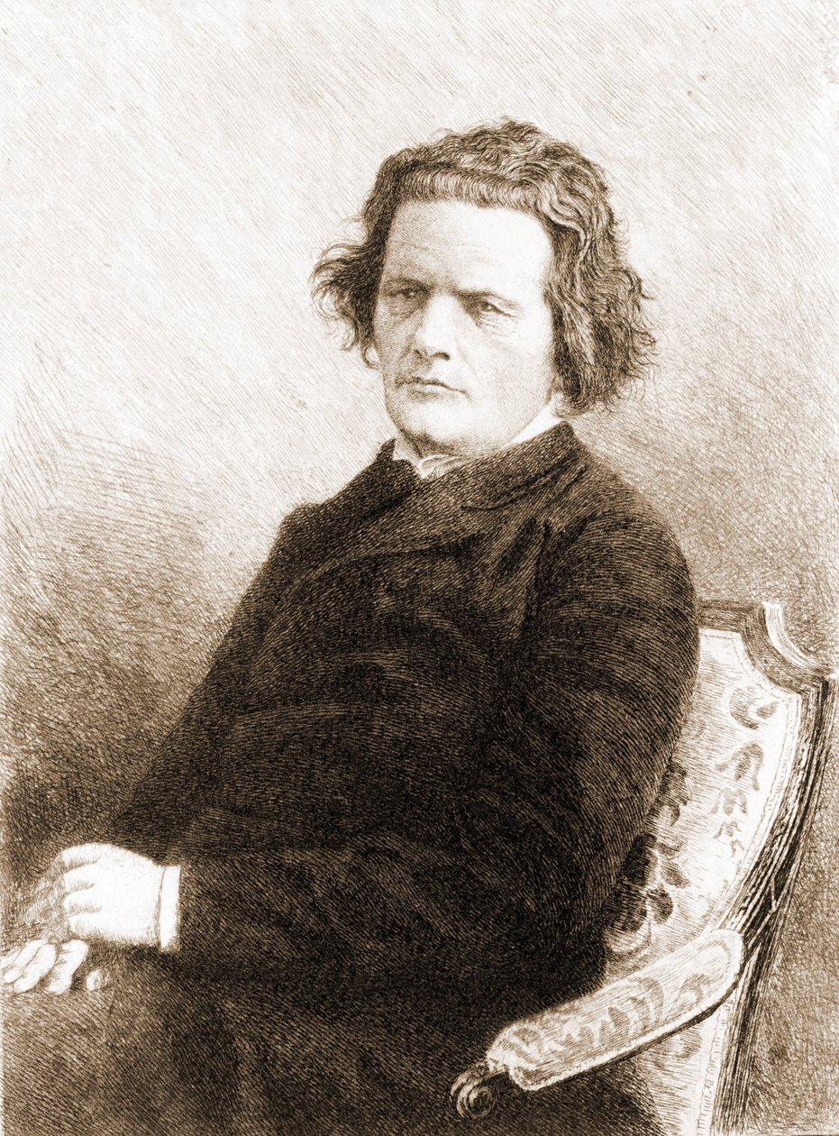 Anton Grigorievich Rubinstein. Ruský pianista a skladatel (Vykhvatintsy, poblíž Podolsk od Unknown artist