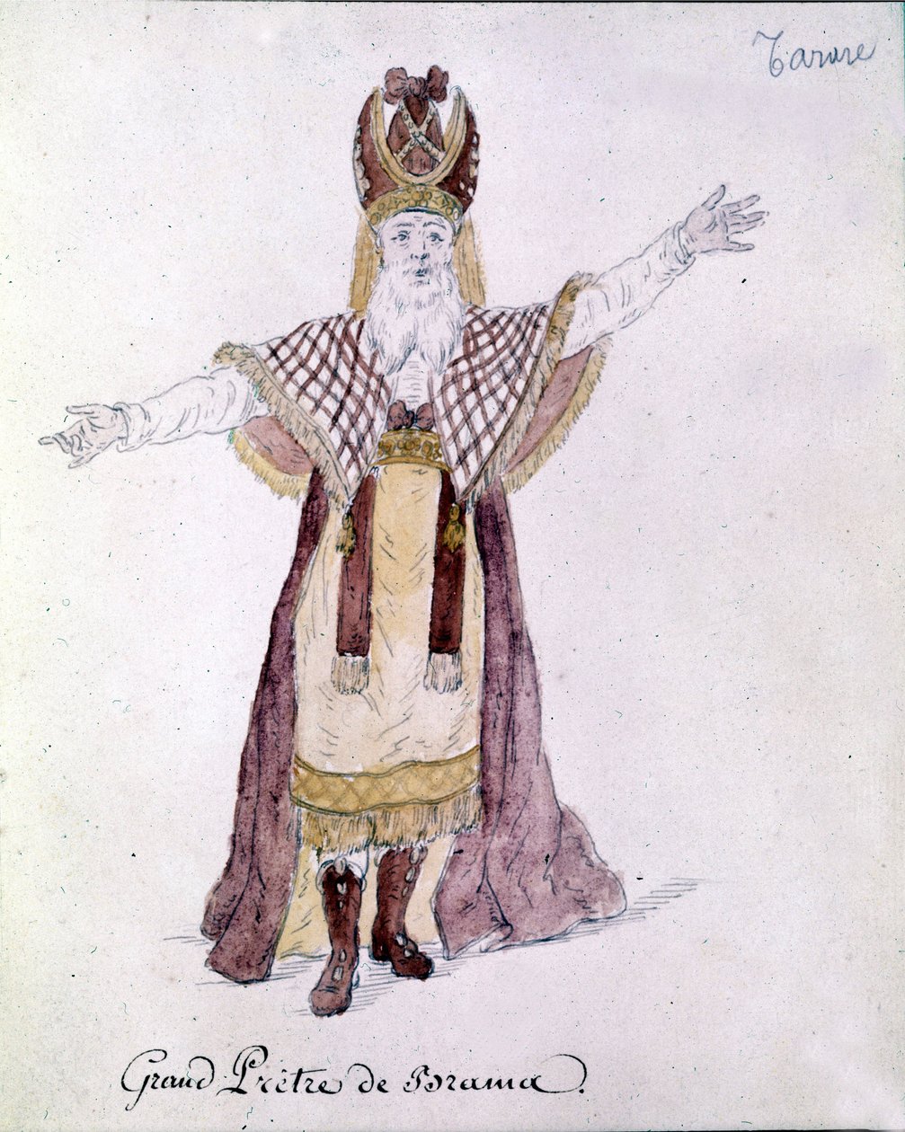 Antonio Salieri (1750 - 1825), postava opery Tarare zastoupená v Paříži v červnu 1787. od Unknown artist