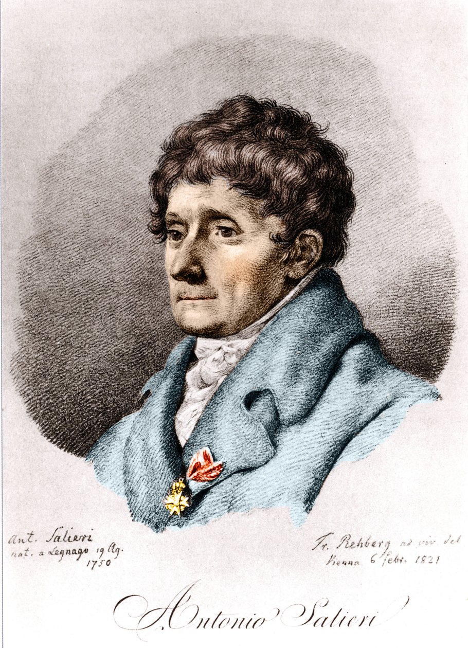 Antonio Salieri , italský skladatel a dirigent (Legnago od Unknown artist