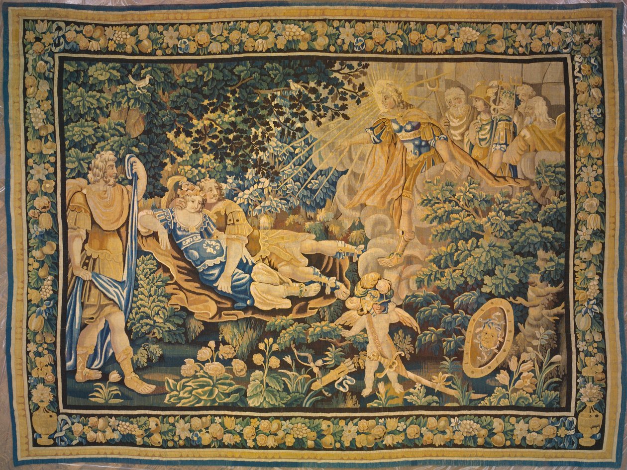 Apollón vystavuje Marse a Venuši posměchu Olympanů, z Ovidiových Metamorfóz od Unknown artist