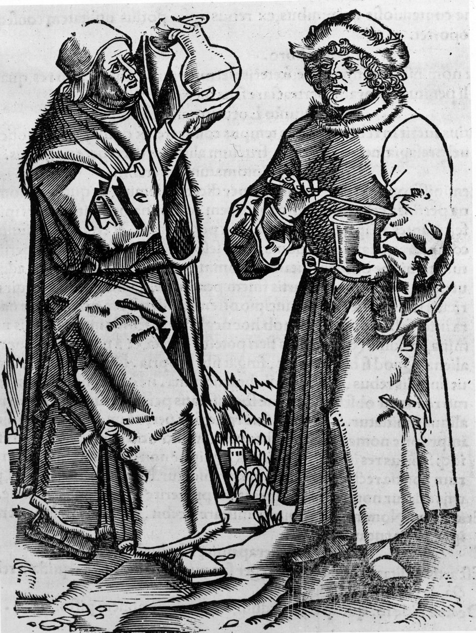 Lékárník (lékárník), -v „Onoma Etikon Midicinae“ od Unknown artist