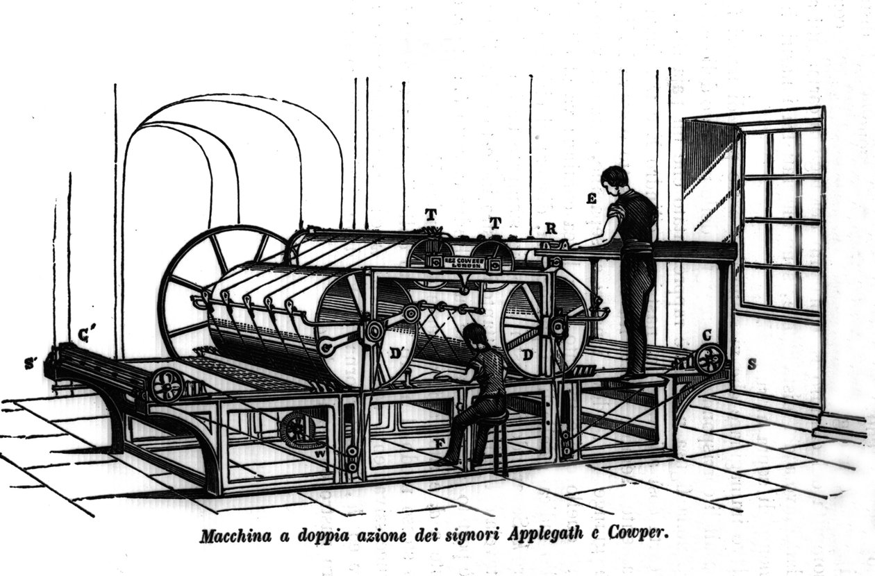 Appelgate a Cowper Double Action Printing. 1896. od Unknown artist