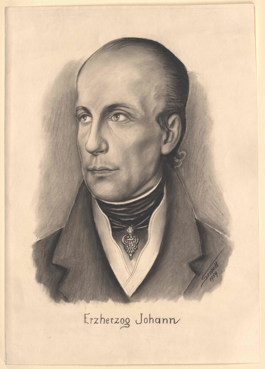 Arcivévoda rakouský Johann (tisk) od Unknown artist