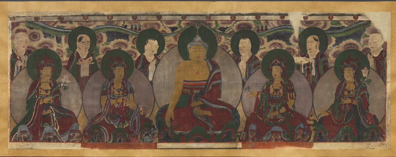 Shromáždění buddhistických božstev od Unknown artist