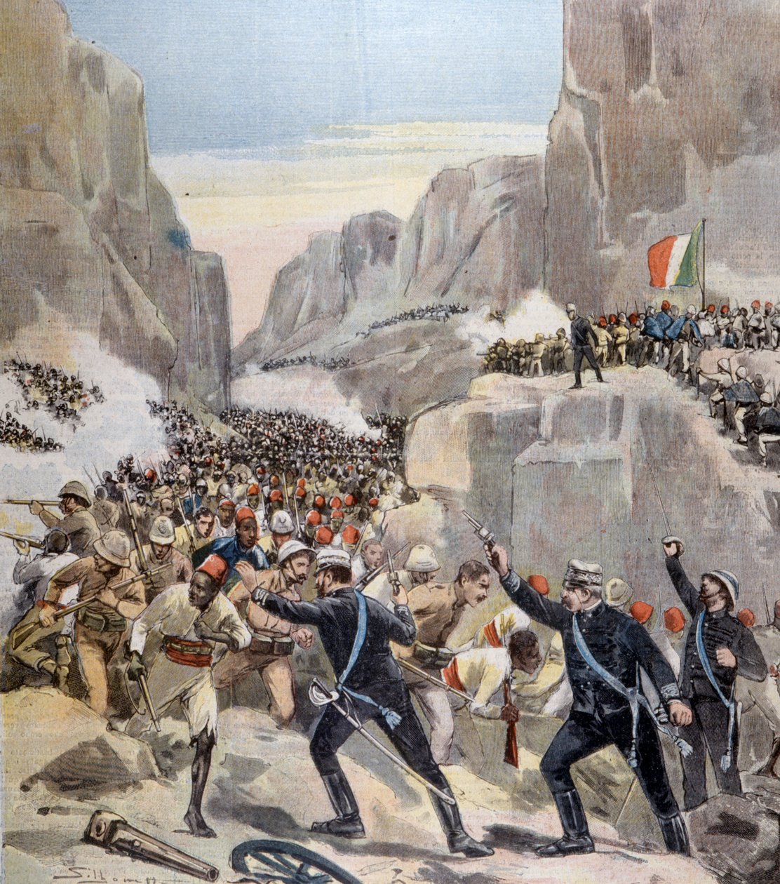 Bitva u Abba Karima (Adoua, Etiopie) mezi Etiopií a Itálií od Unknown artist