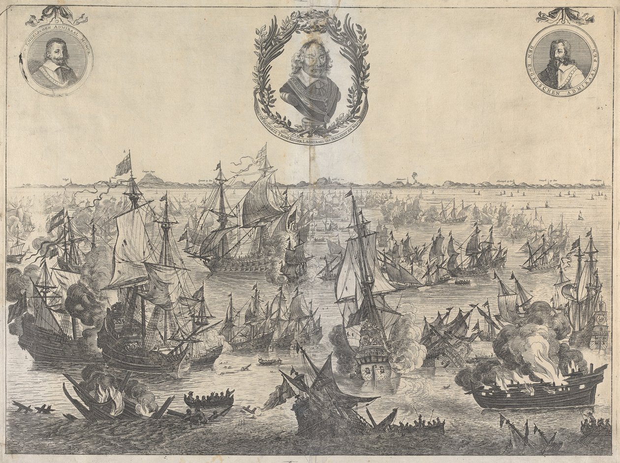 Bitva u Scheveningenu, 31. července 1653 od Unknown artist