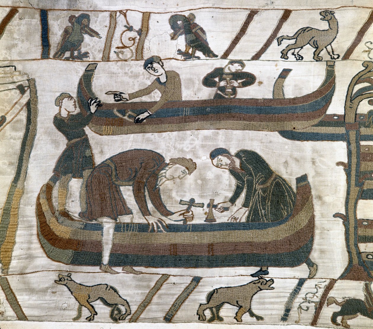 Tapisérie z Bayeux, známá jako Výšivka královny Mathildy od Unknown artist