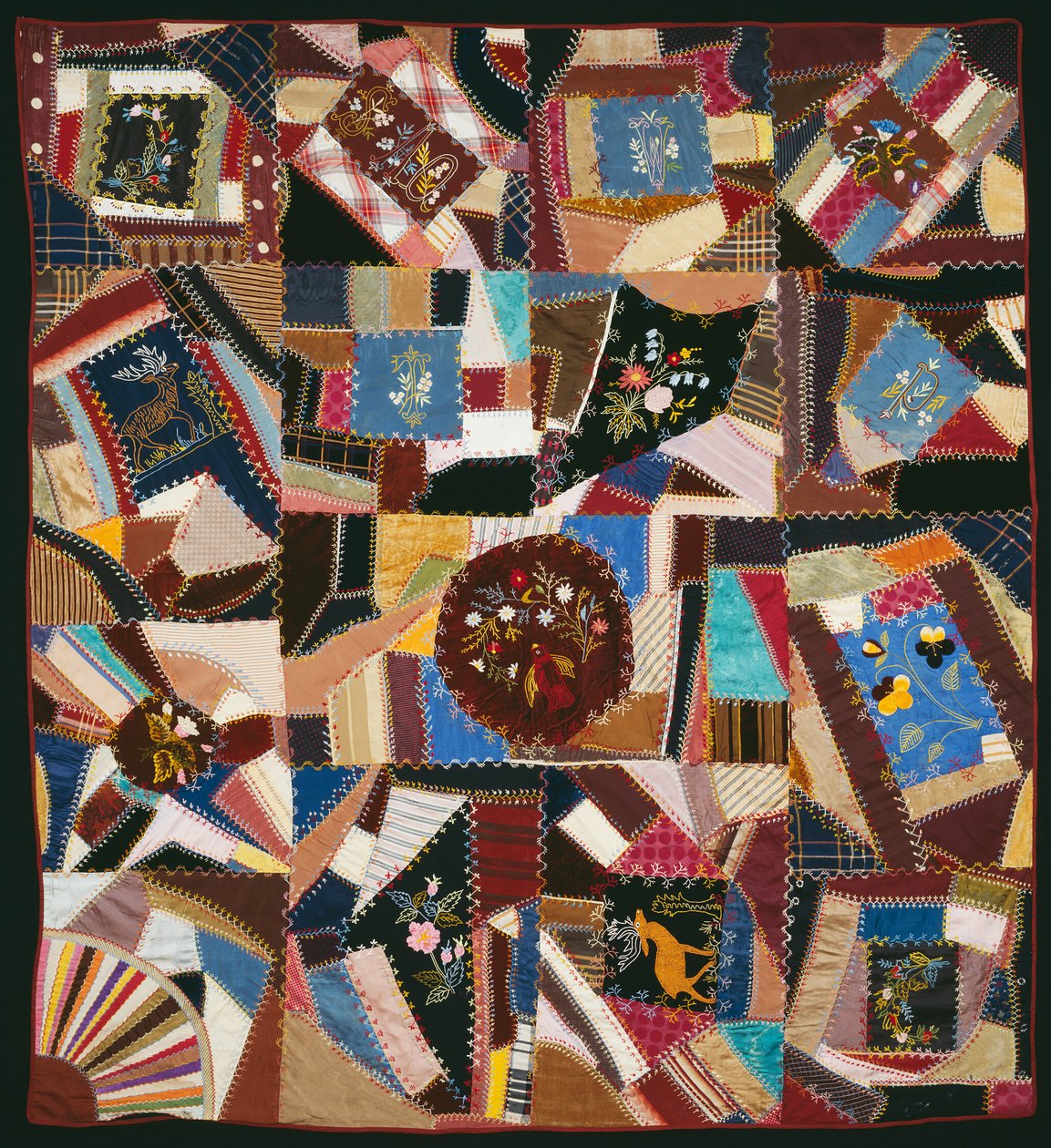 Přehoz na postel (Crazy Quilt) od Unknown artist