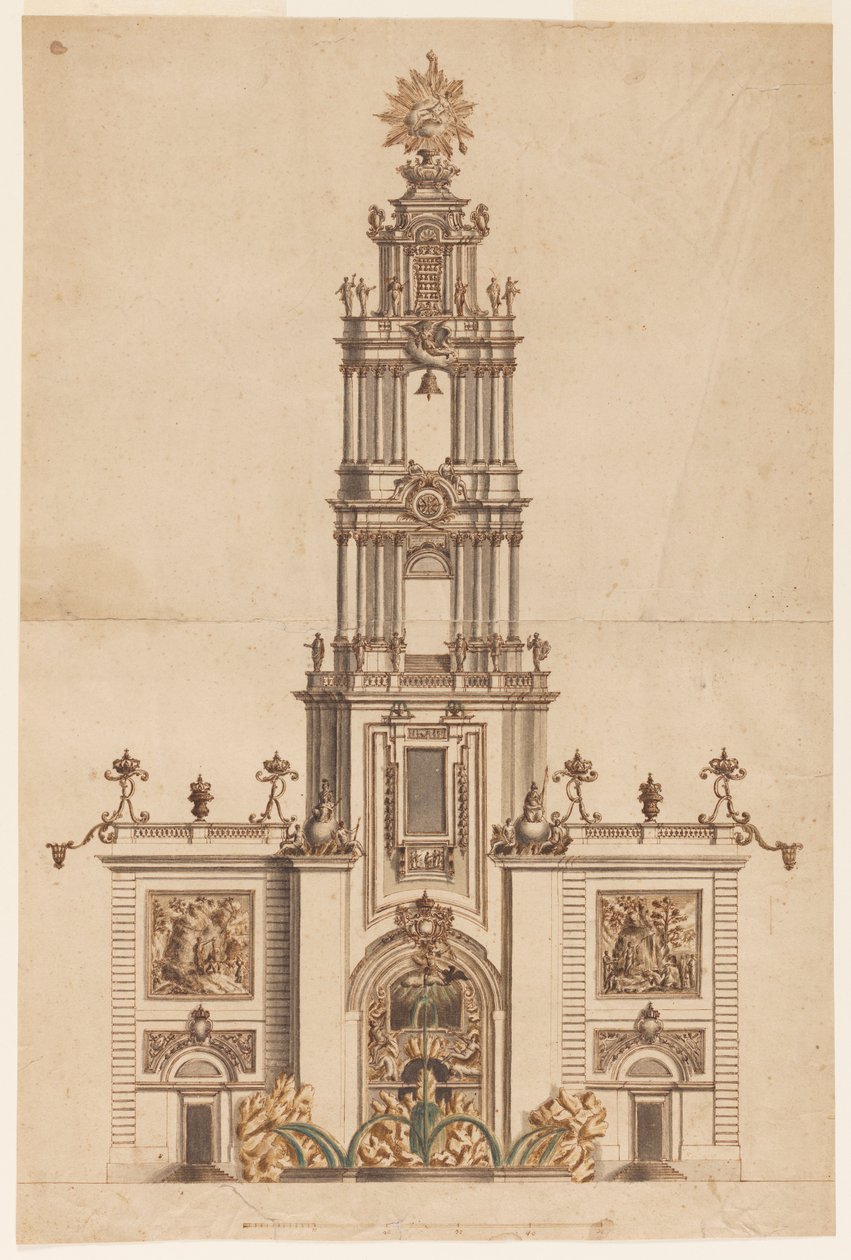 Zvonice, pravděpodobně pro Ferdinanda IV. Neapolského od Unknown artist
