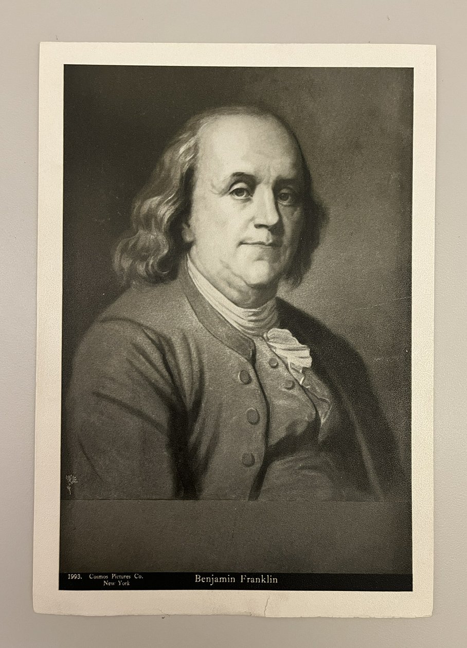 Benjamin Franklin od Unknown artist