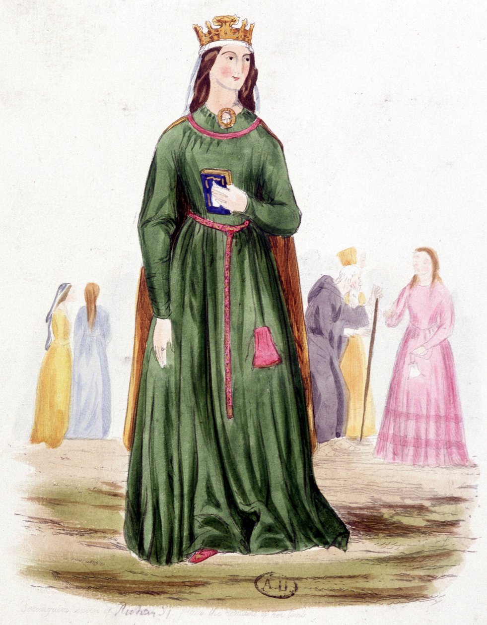 Berengere, anglická královna, manželka Richarda I od Unknown artist