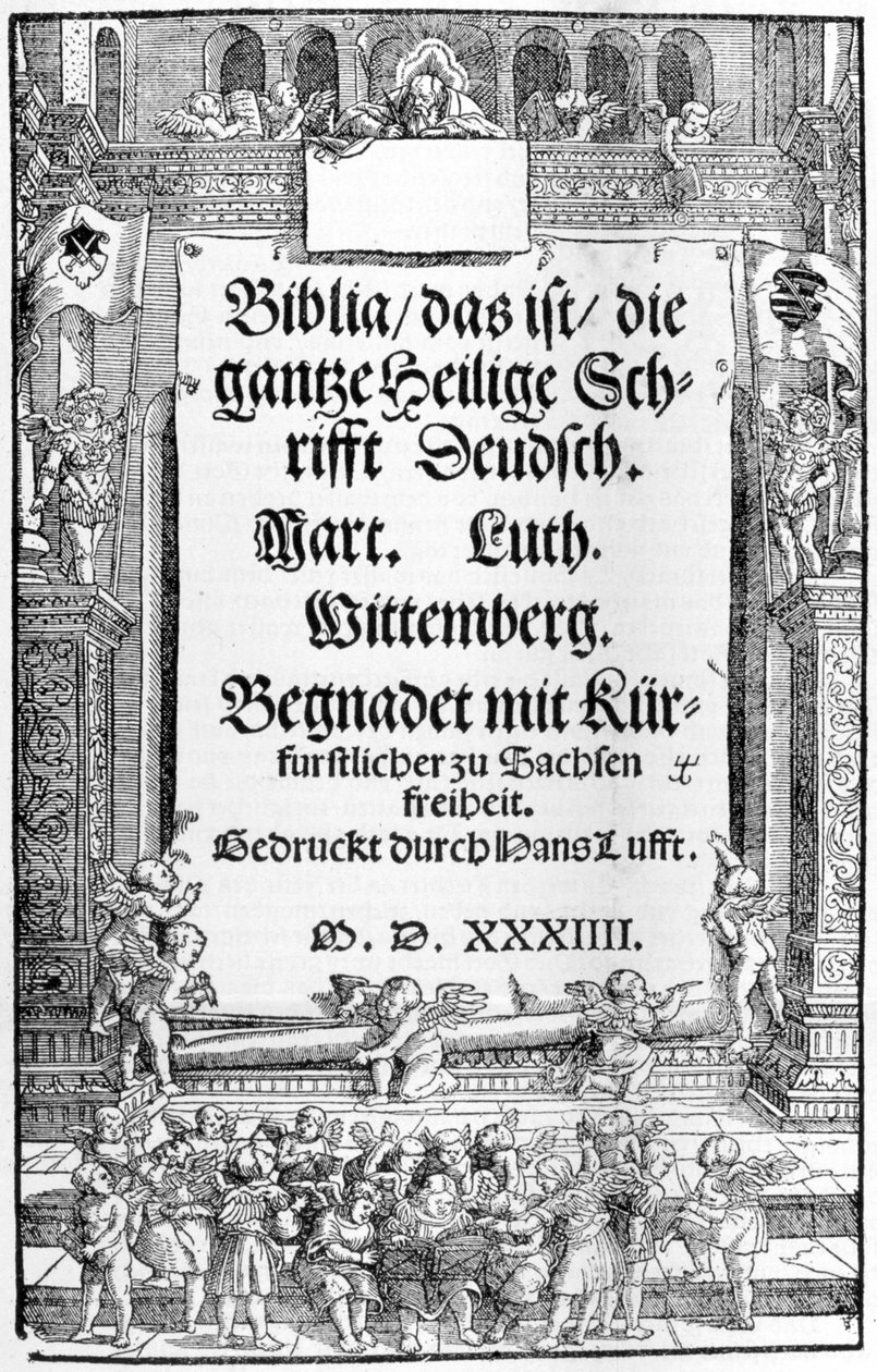 Bible Lutherova. 1534. Wittenberg. Civica Biblioteca Sormani. Milán od Unknown artist