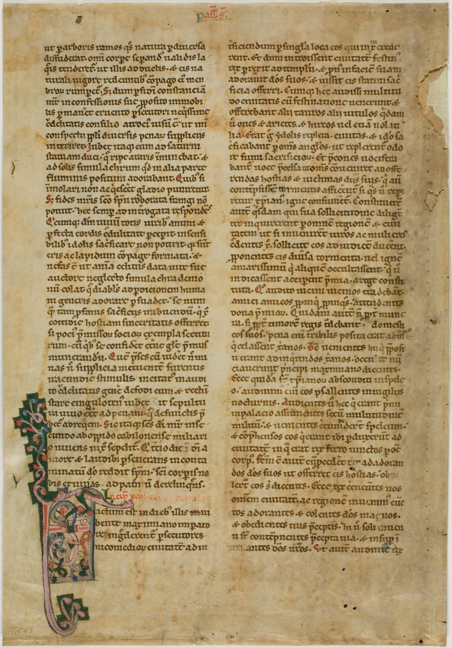 Bifolia z Vita Sanctorum neboli Životů svatých od Unknown artist