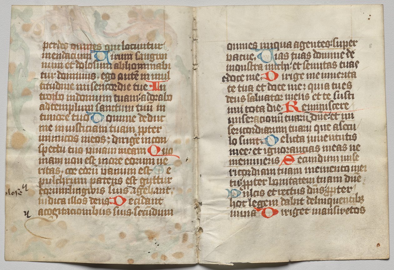 Bifolio z knihy hodin: Text (verso) od Unknown artist