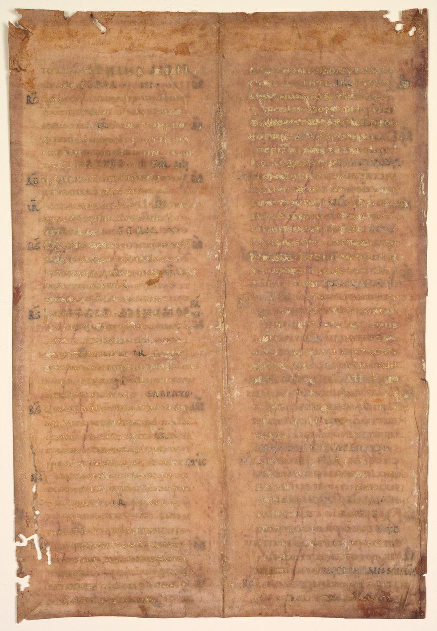 Bifolium vyříznuté z karolínského graduálu (verze) od Unknown artist