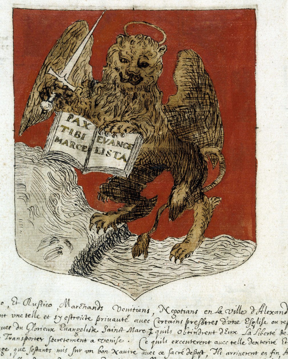 Blazon „Benátské republiky“. sd. 19. století. od Unknown artist