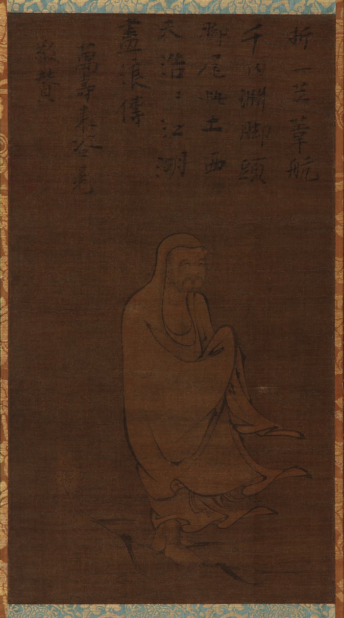 Bodhidharma Překračování Yangzi na rákosí od Unknown artist