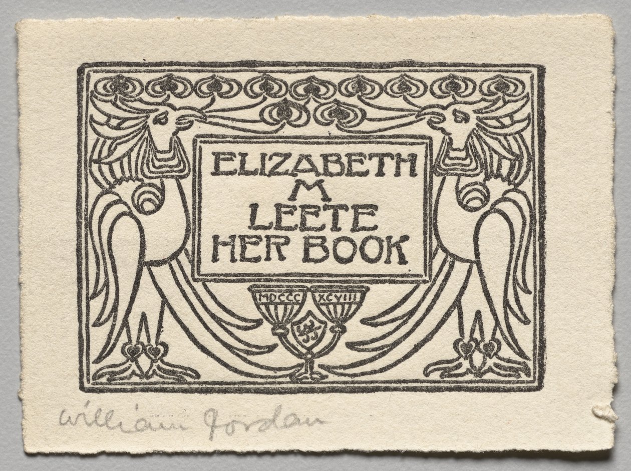 Knihovna: Elizabeth M. Leete od Unknown artist