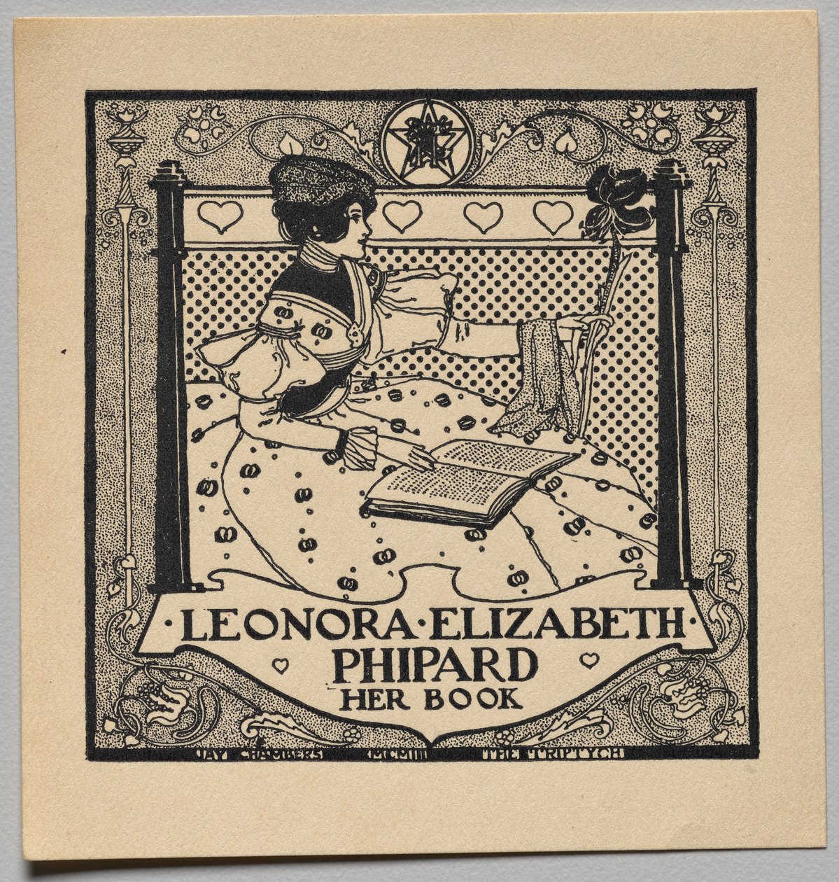 Knižní značka: Leonora Elizabeth Phipard od Unknown artist