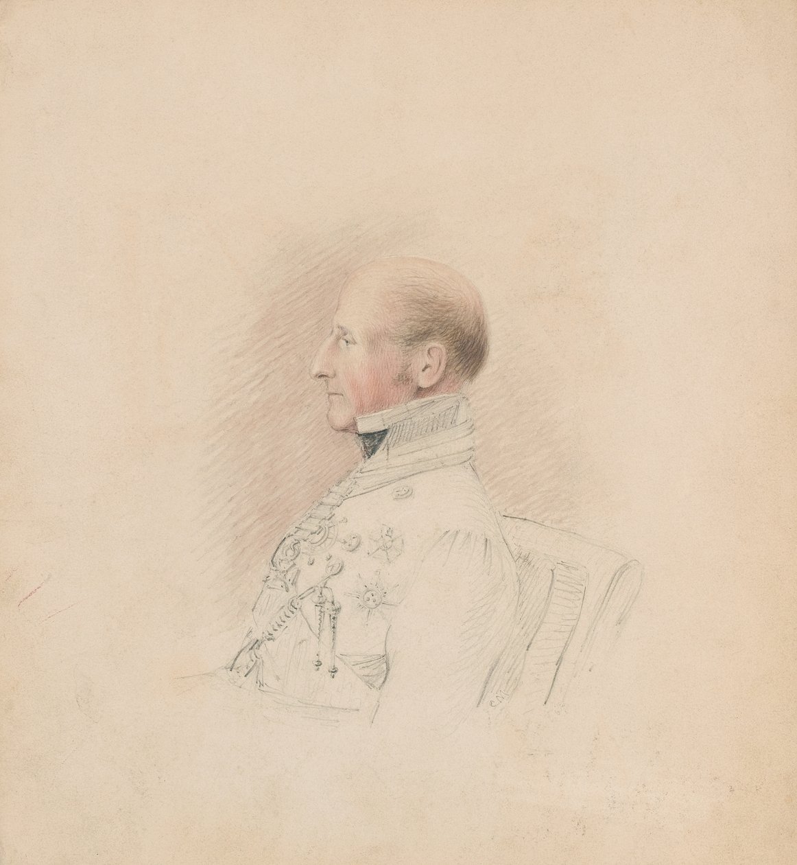 Brigádní generál Sir Galbraith Lowry Cole (1772-1842), kolem 1835 (tužka a akvarel) od Unknown artist
