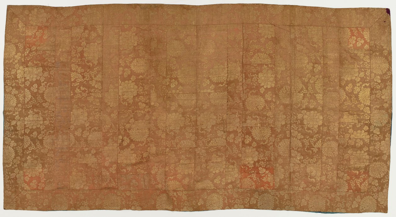 Brokát, hedvábí. Roucho buddhistického mnicha, záplatované: Kesa od Unknown artist