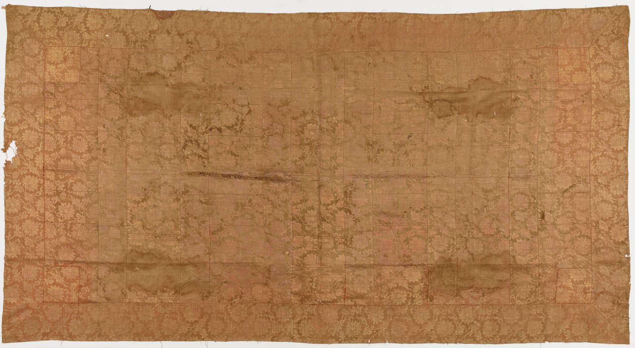 Brokát, hedvábí. Roucho buddhistického mnicha, záplatované: Kesa od Unknown artist