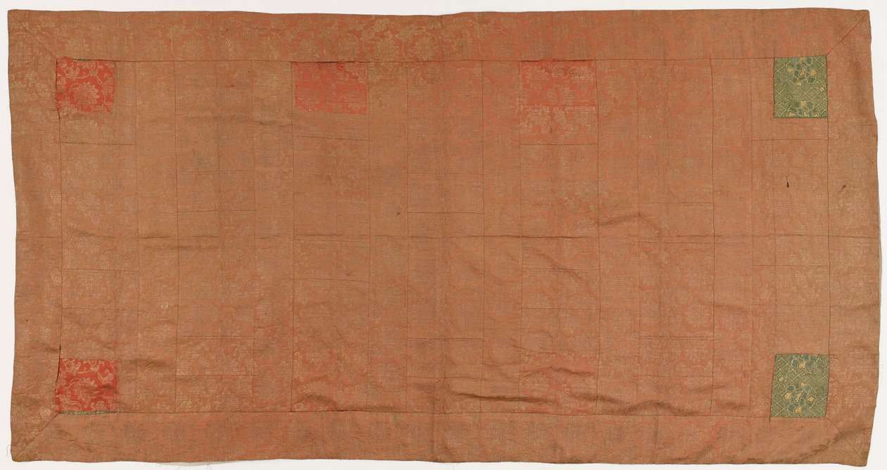 Brokát, hedvábí. Roucho buddhistického mnicha, záplatované: Kesa od Unknown artist
