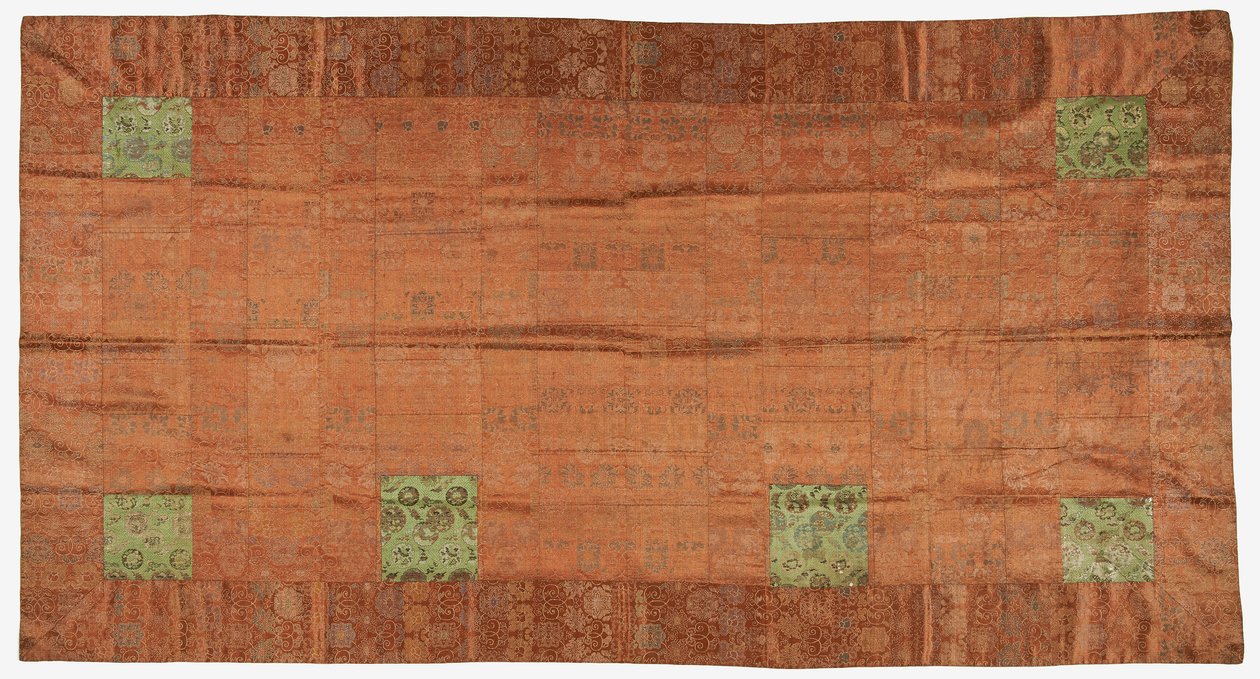 Brokát, hedvábí. Roucho buddhistického mnicha, záplatované; kesa od Unknown artist