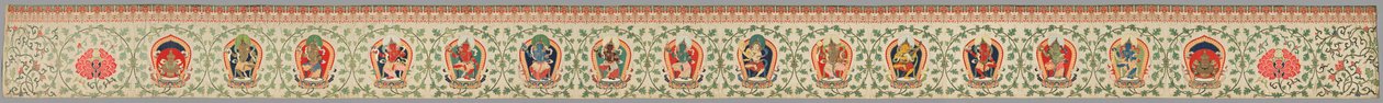 Brokátový pás, známý jako "Imperial Tribute Brocade" od Unknown artist