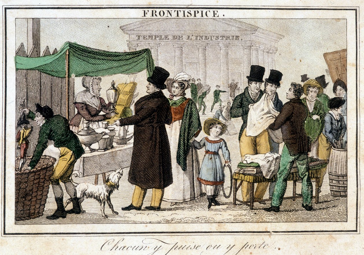 Brocante poblíž chrámu průmyslu. od Unknown artist