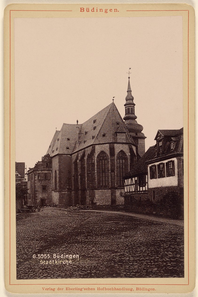 Budingen. Městský kostel. od Unknown artist