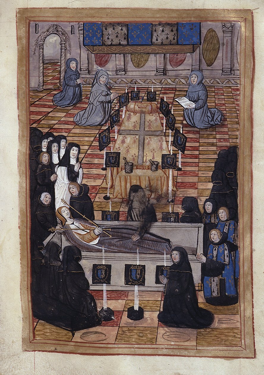 Pohřeb Anny de Bretagne (1514) - miniatura od Unknown artist