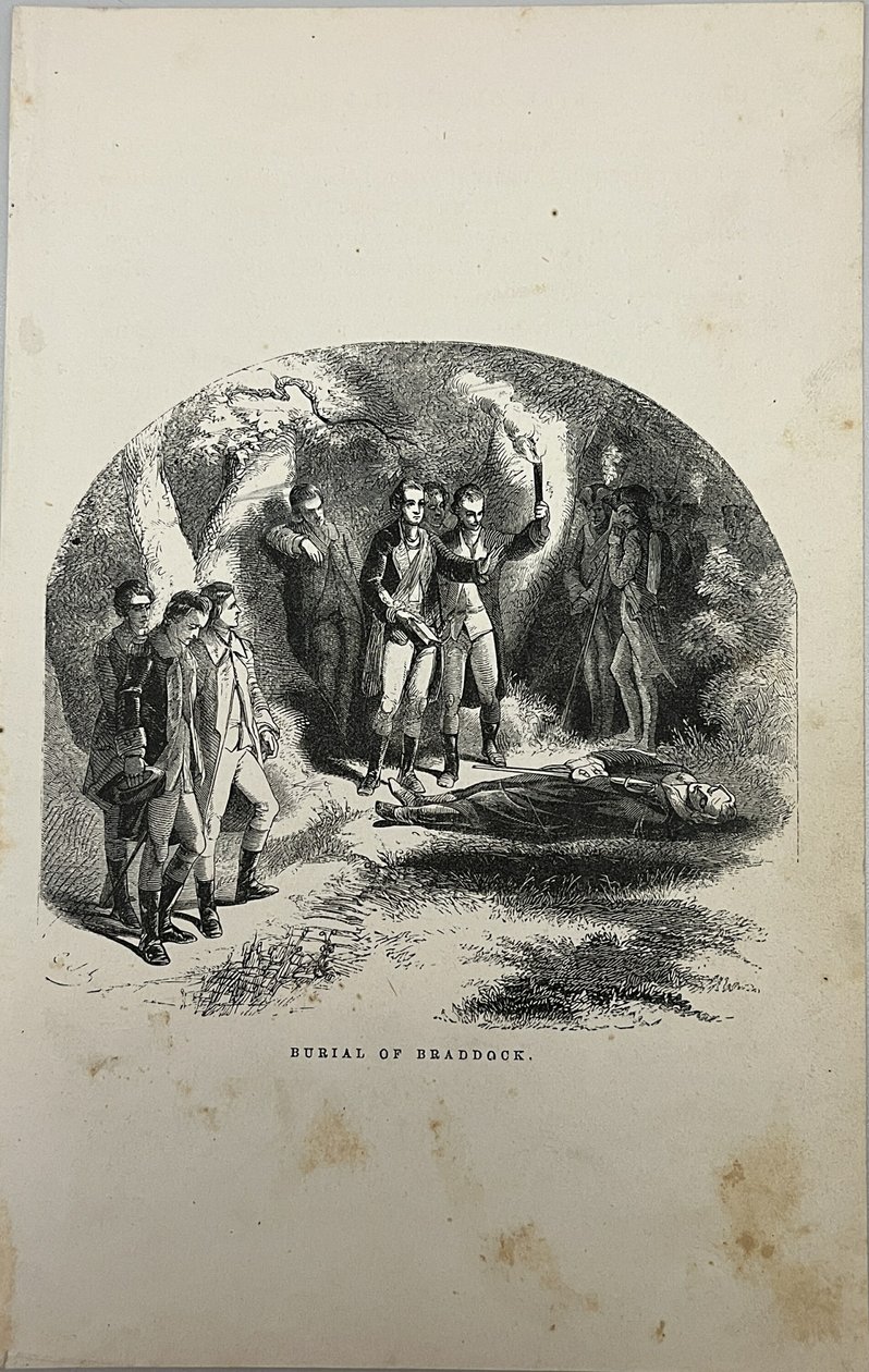 Braddockův pohřeb od Unknown artist
