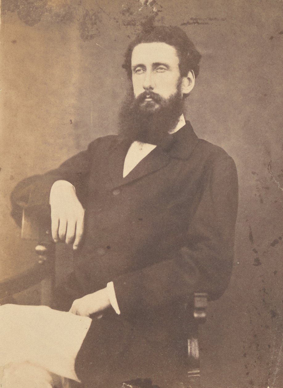 Kapitán Thompson. Komisař ze Sitapuru v Oudhu 1870 od Unknown artist
