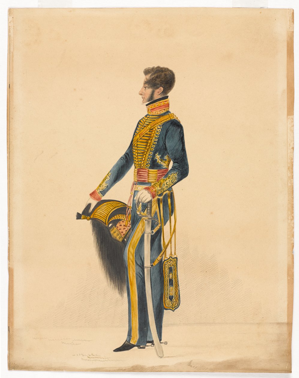 Kapitán William Brett, Bombay Horse Artillery od Unknown artist