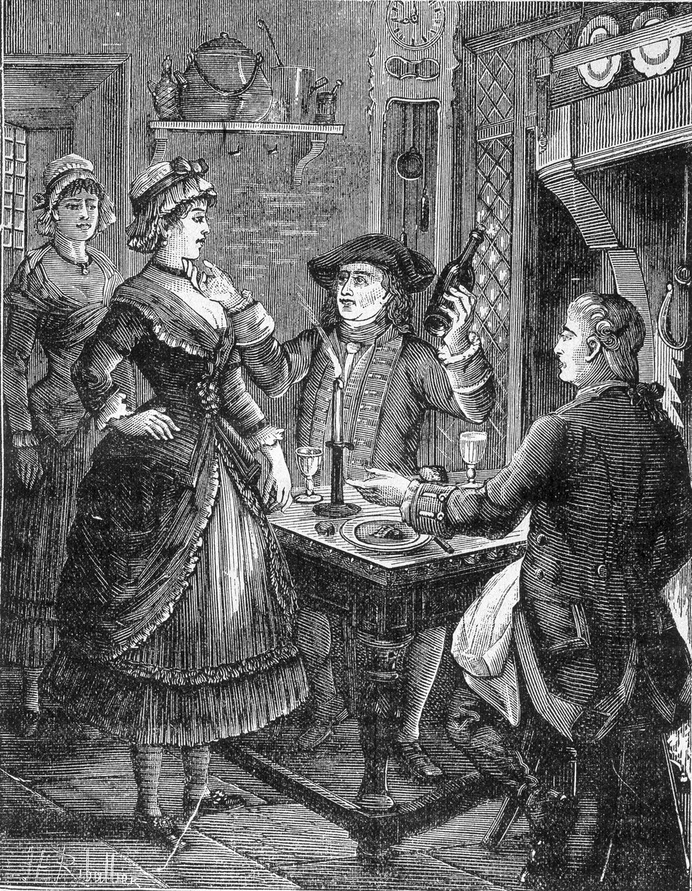 Cartridge, král banditů. Jeanneton a Venuše. Rytina Jules de Grandpré. Populární román z konce 19. století. od Unknown artist