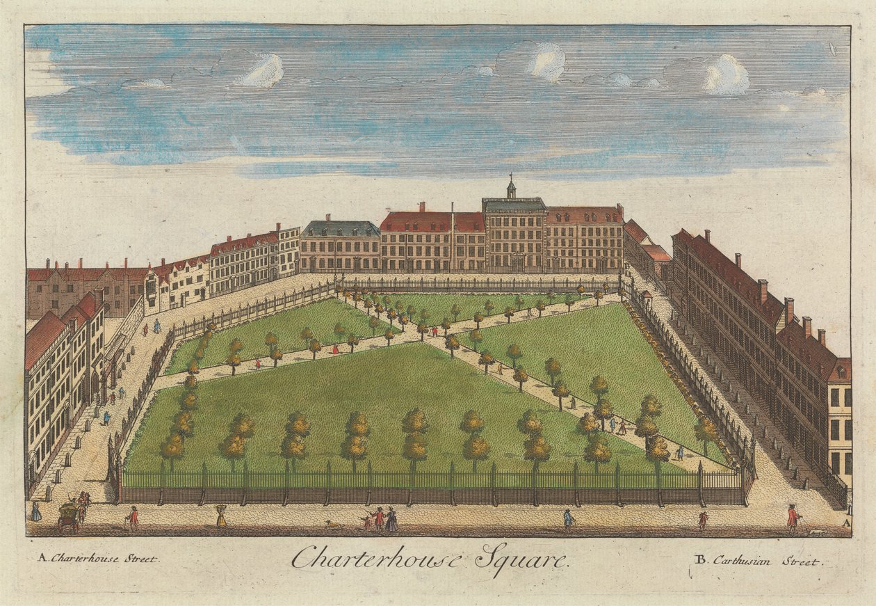 Charterhouse Square od Unknown artist