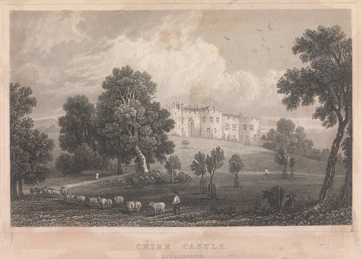 hrad Chirk, Denbighshire; strana 67 (první díl) od Unknown artist