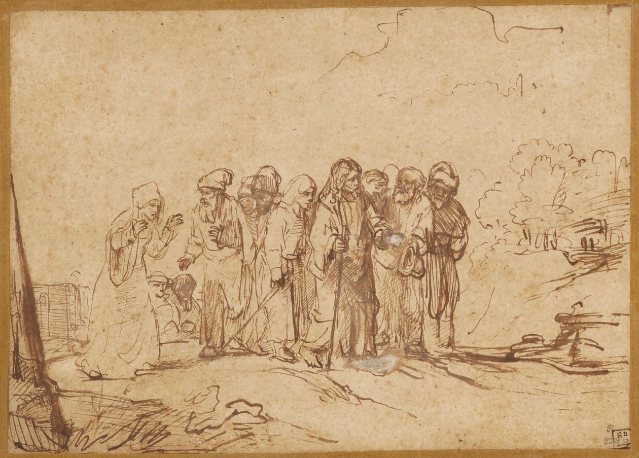 Kristus a kananejská žena od Unknown artist