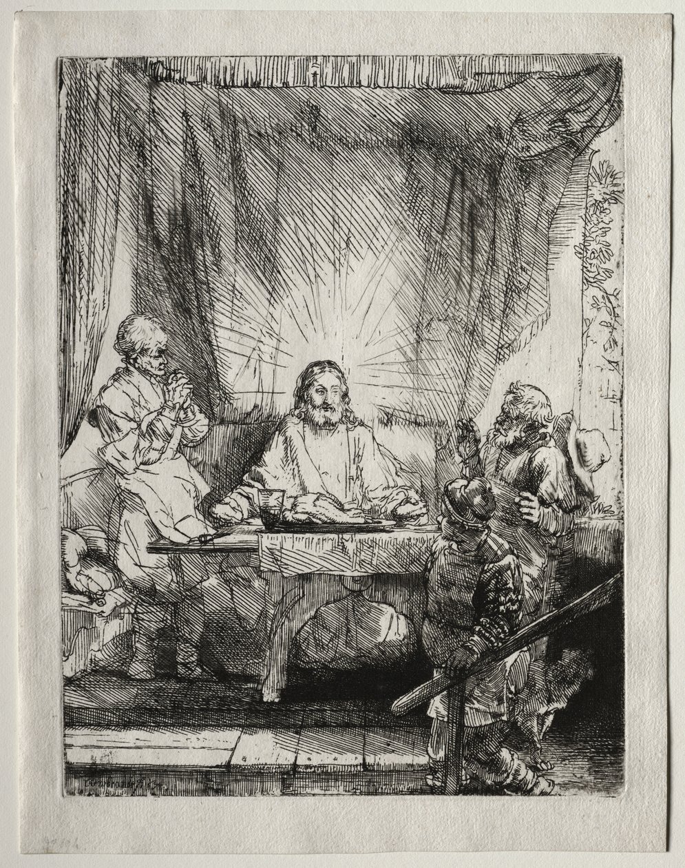 Kristus v Emauzích: Větší talíř od Unknown artist