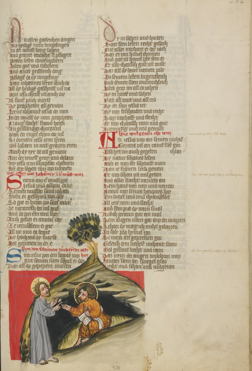 Kristus před svatým Janem Křtitelem od Unknown artist