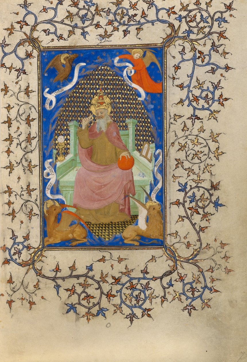Kristus v majestátu obklopený symboly čtyř evangelistů od Unknown artist