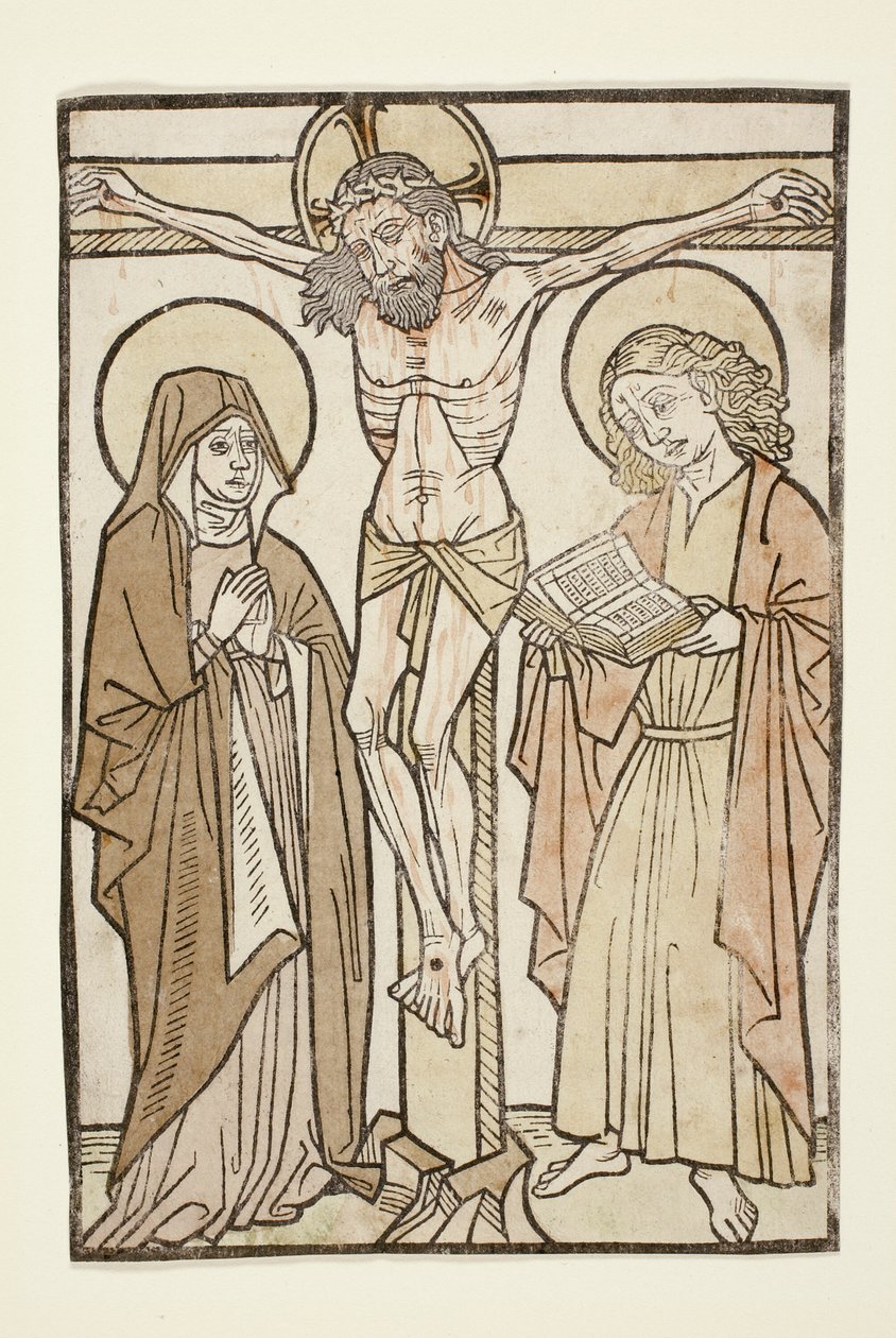 Kristus na kříži mezi Marií a svatým Janem od Unknown artist