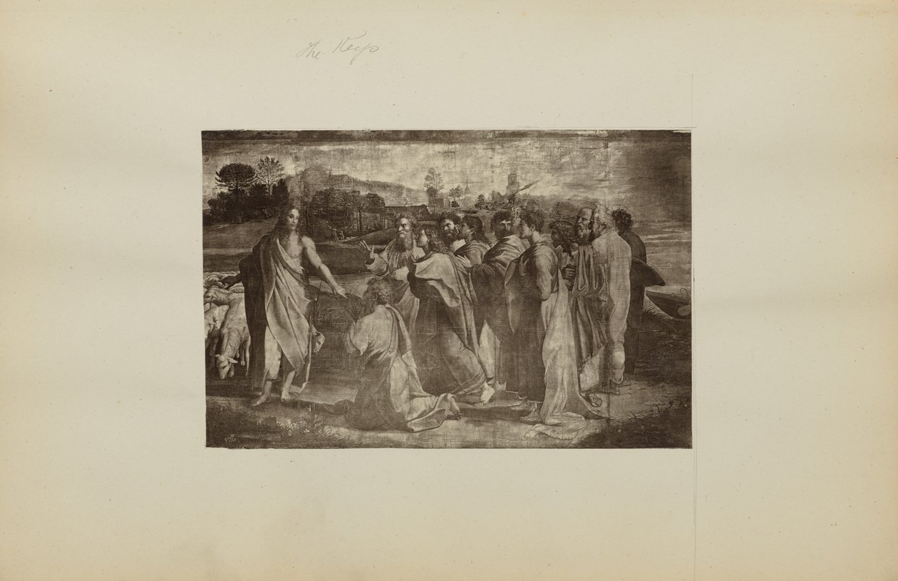 ["Kristovo pověření Petrovi (Matouš 16,18-19; Jan 21,15-17)" od Rafaela] od Unknown artist