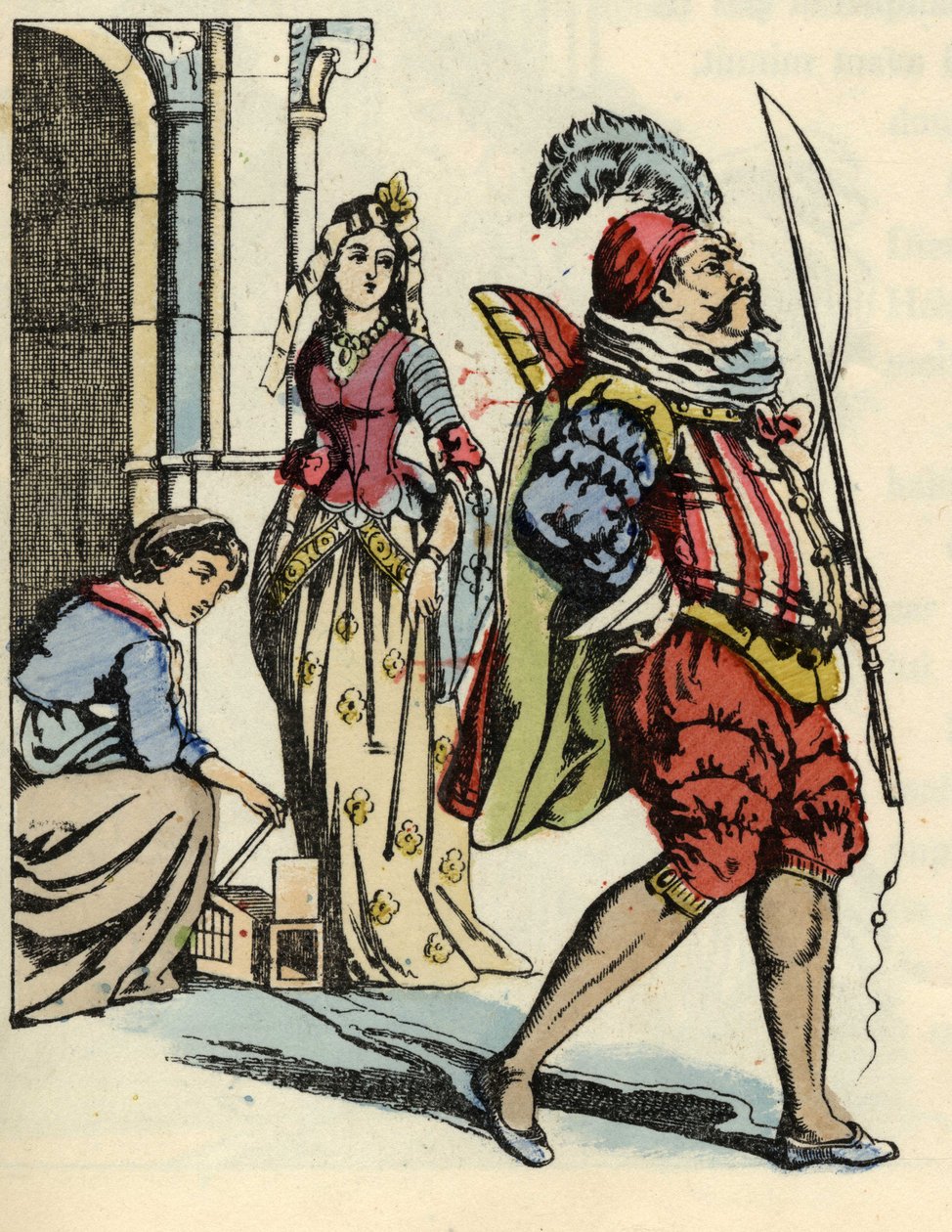 Popelka osvobodí myši, které se ztrácejí jako koně a krysu jako trenéry. Ilustrace příběhu Charlese Perraulta „Popelka aneb La petite slipper de verre“ od Unknown artist