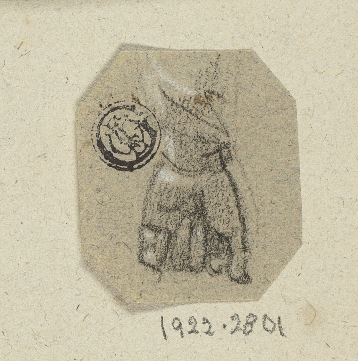 Sevřená levá ruka od Unknown artist
