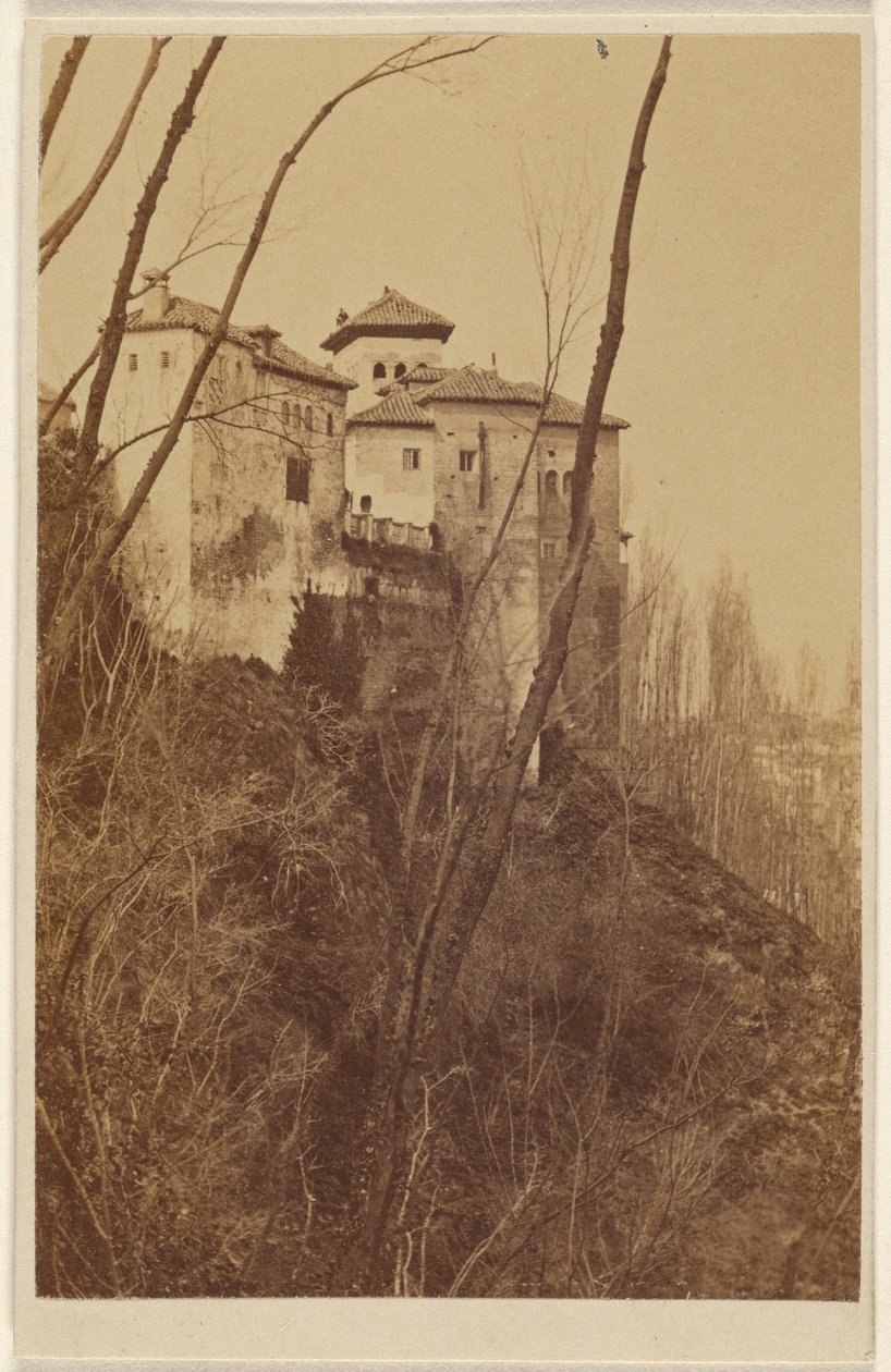 [Pohled na Alhambru zblízka, Granada, Španělsko] od Unknown artist