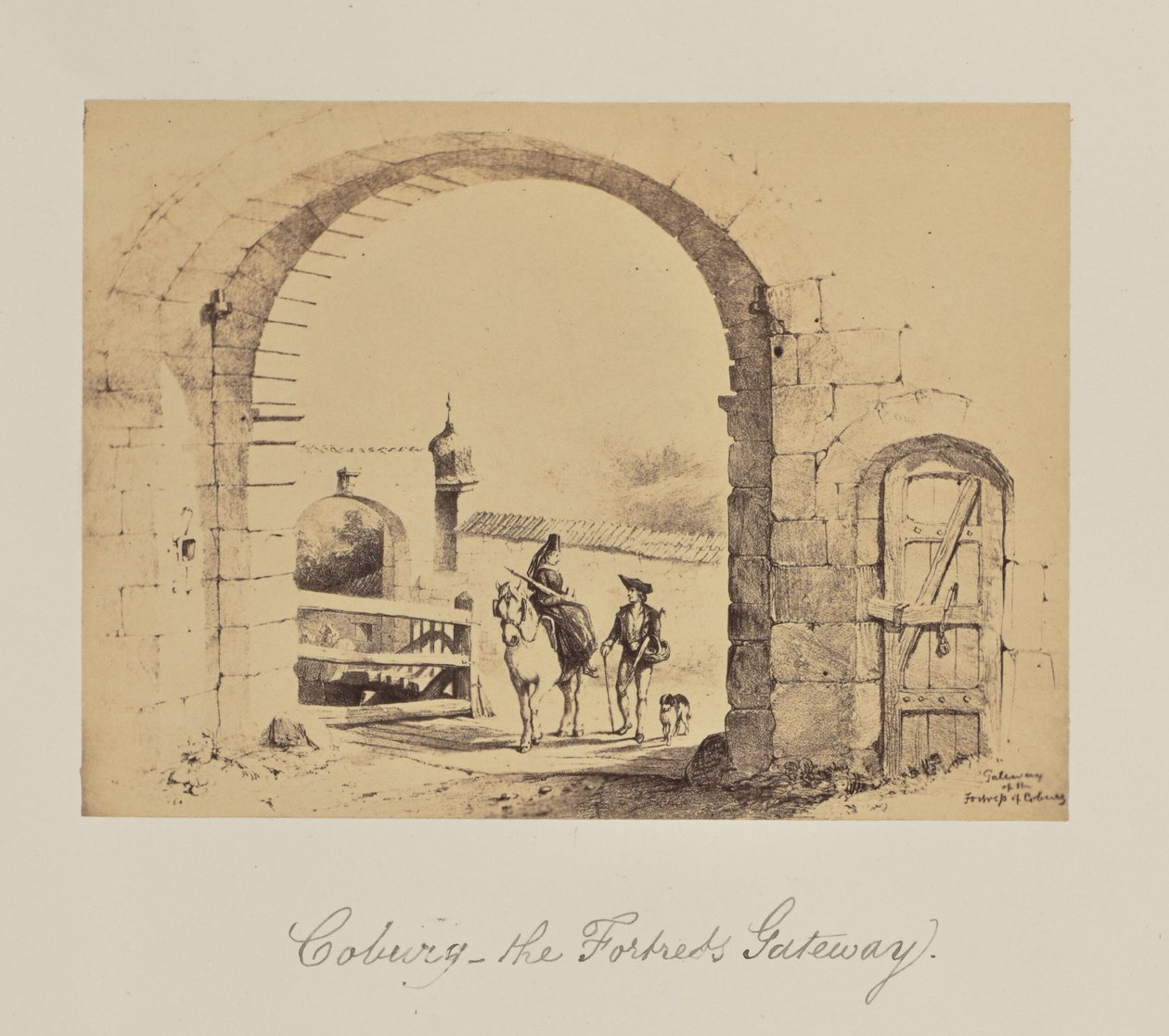Coburg - pevnostní brána. od Unknown artist