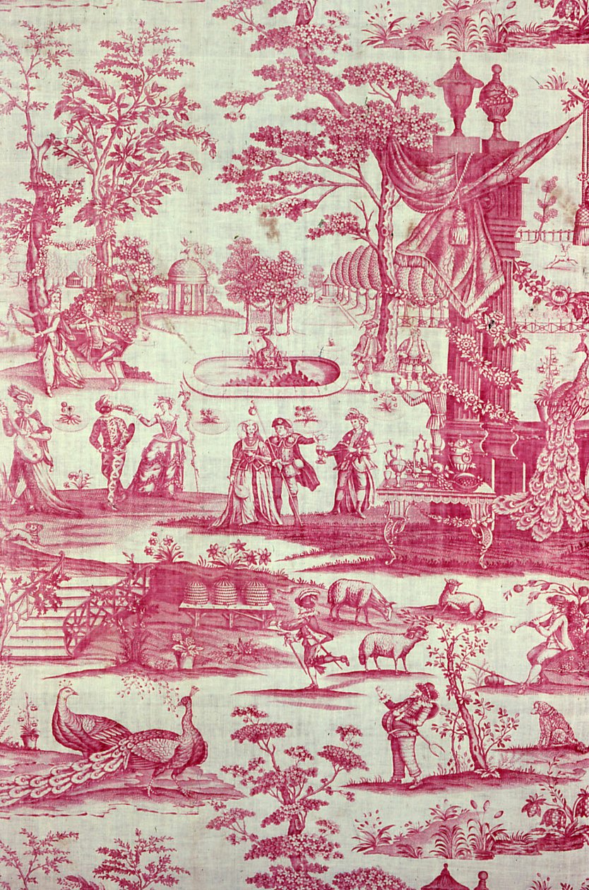 Commedia del Arte (Textilie na nábytek) od Unknown artist